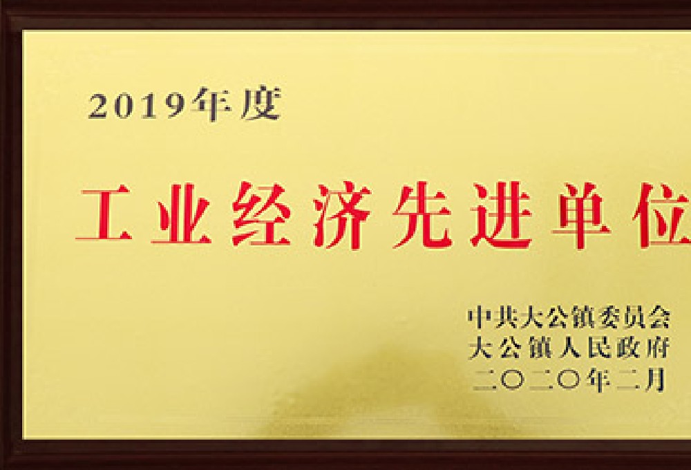 2019工業(yè)經(jīng)濟先進單位